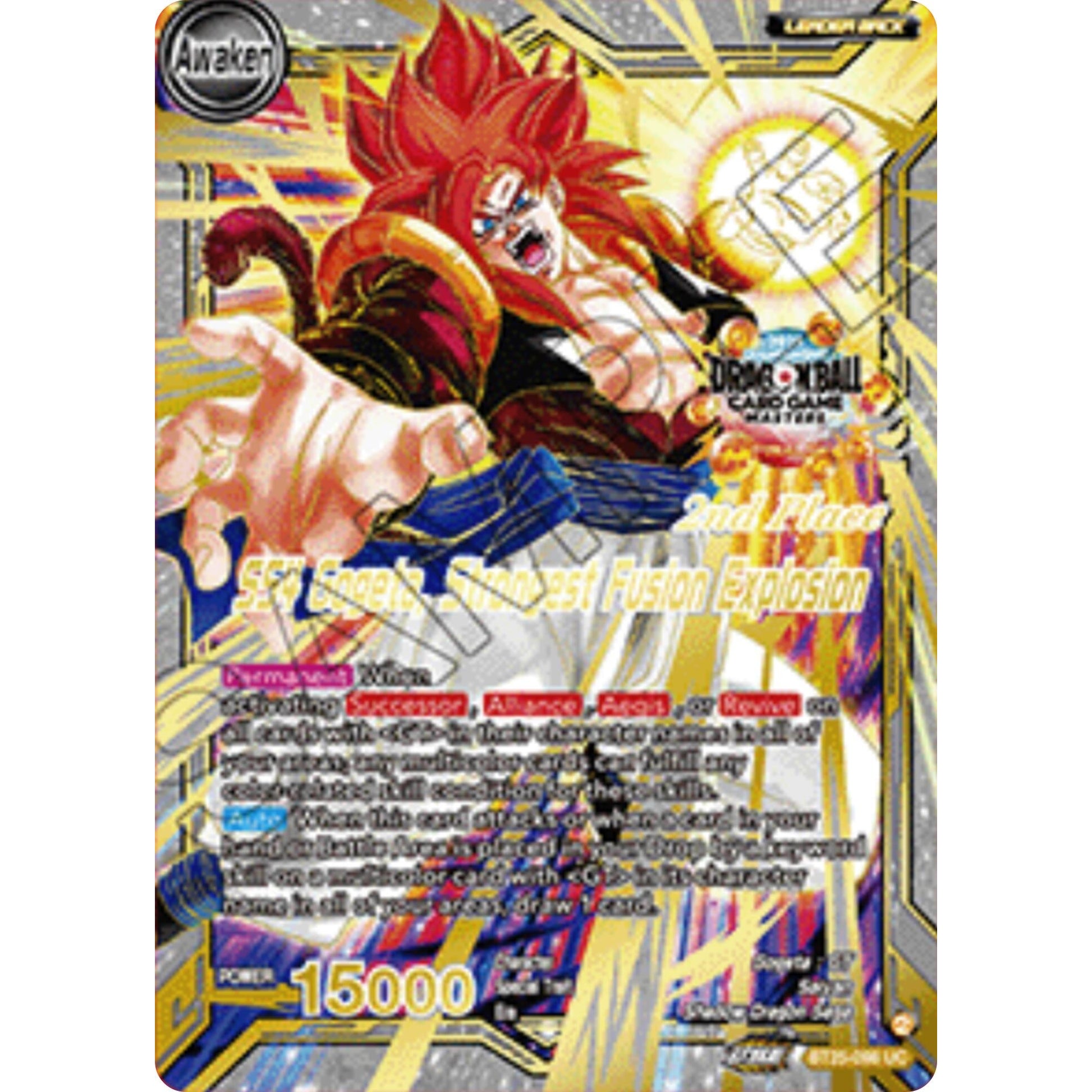 Image for SS4 Son Goku & SS4 Vegeta // SS4 Gogeta, Strongest Fusion Explosion (2nd Place) (BT25-098) (TPR) - Dragon Ball Super: Masters