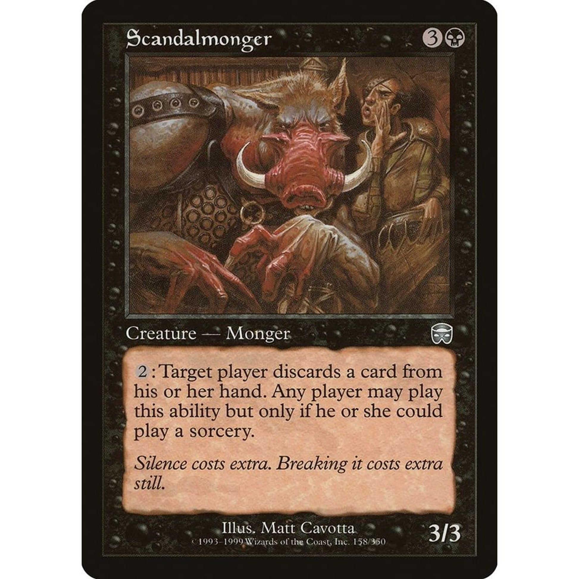 Image for Scandalmonger (158) (MMQ) - Magic: The Gathering