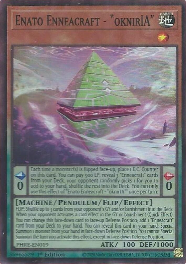 Image for Enato Enneacraft - "oknirIA" (Super Rare) (PHRE-EN019) (PHRE) - YuGiOh