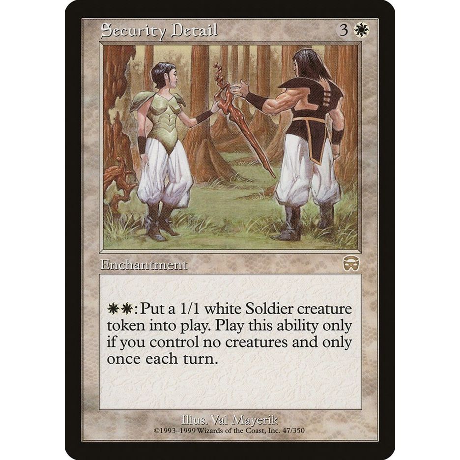 Image for Security Detail (47) (MMQ) - Magic: The Gathering