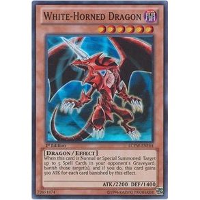 Image for White-Horned Dragon (LCYW-EN164) (LC03) - YuGiOh