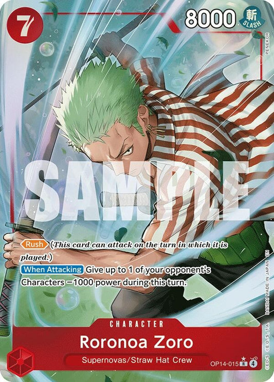 Roronoa Zoro - OP14-015 (Alternate Art) (OP14-015)