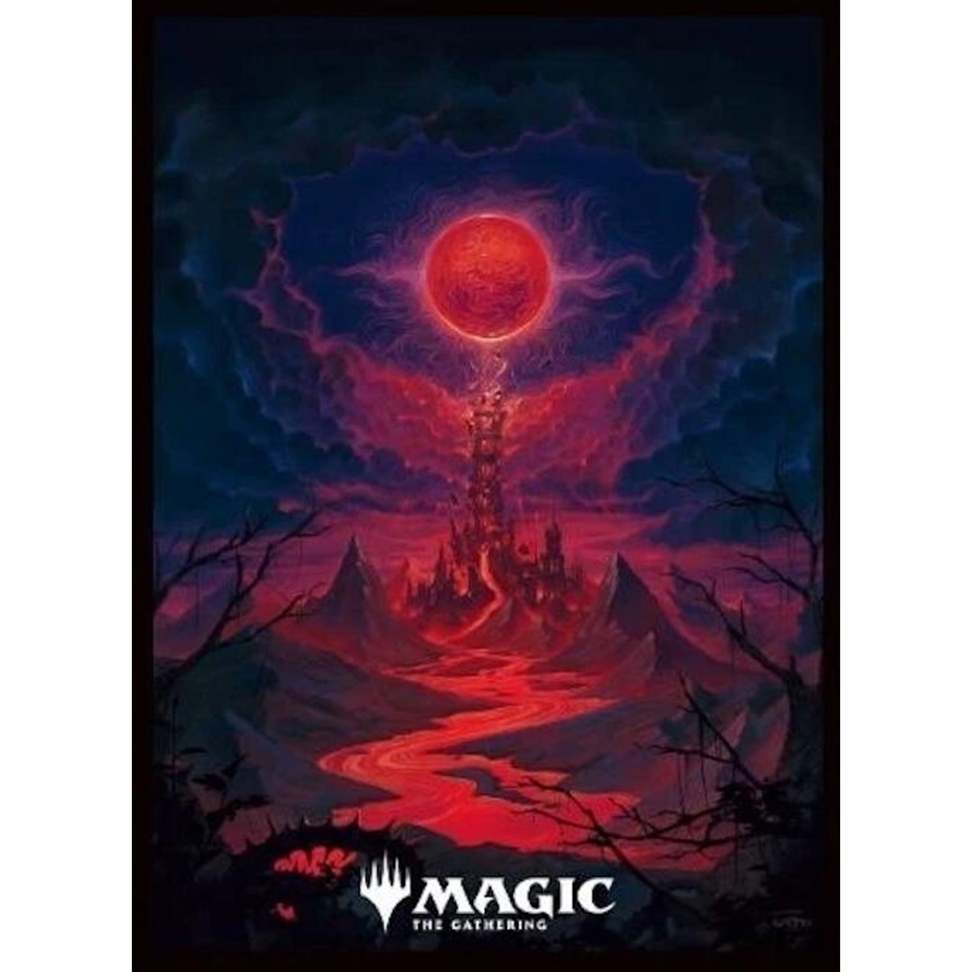 Image for Magic: The Gathering Player's Card Sleeve - Wilds of Eldraine - Blood Moon MTGS-277 (80-Pack) - Card Sleeves