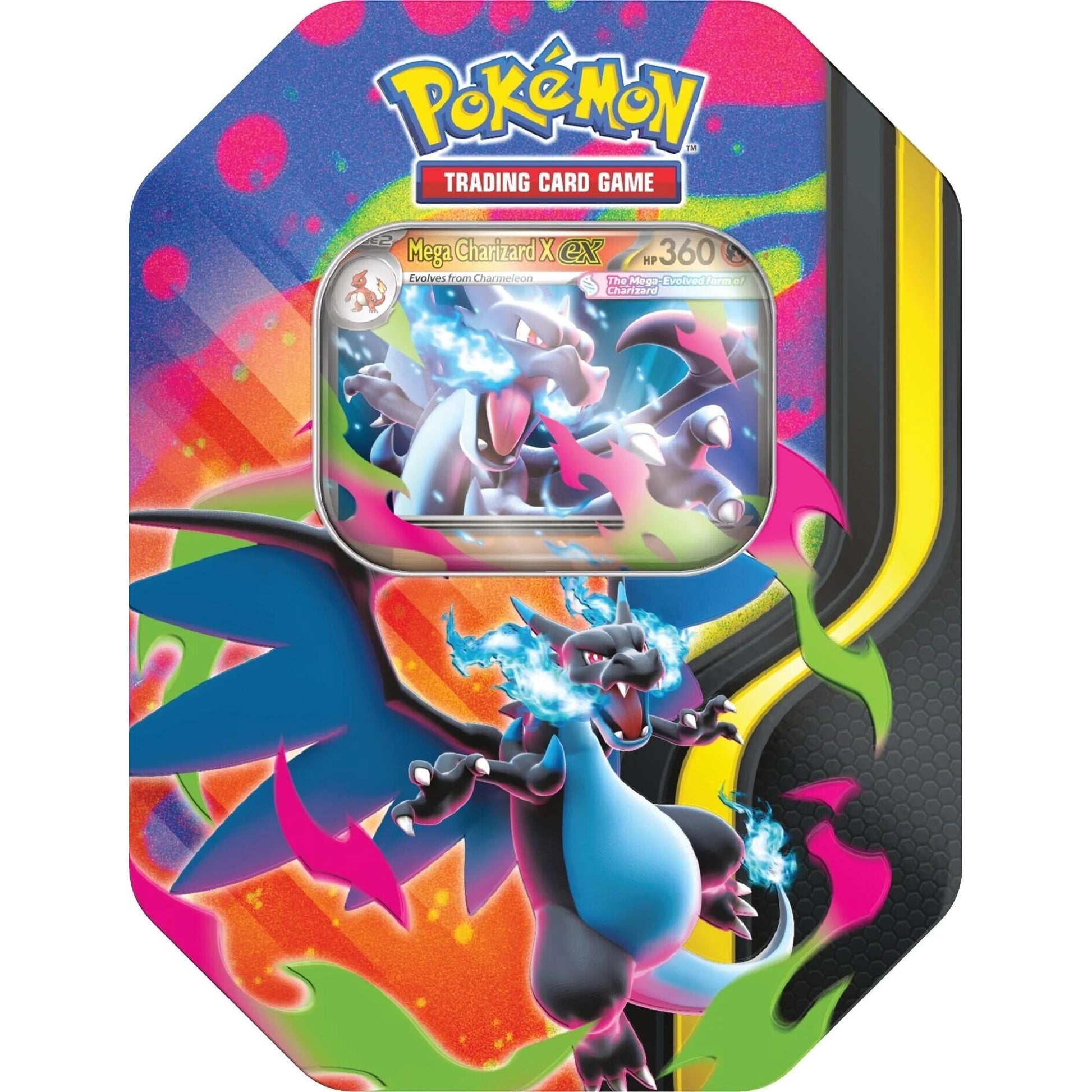 Image for Mega Charizard Tin (Mega Charizard X) - Pokemon