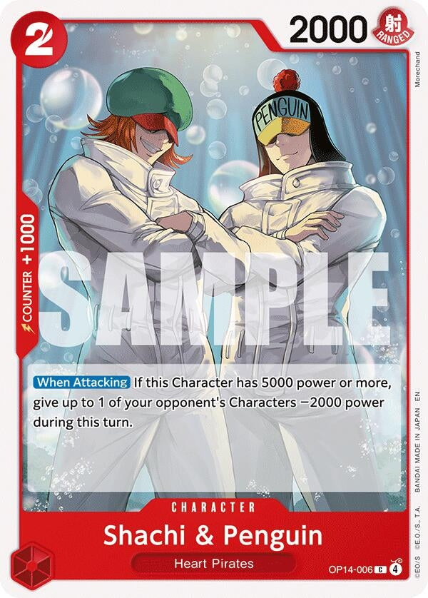 Image for Shachi & Penguin (OP14-006) - One Piece Card Game