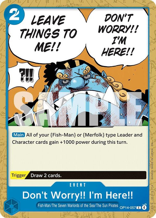 Image for Don't Worry!! I'm Here!! (OP14-057) - One Piece Card Game