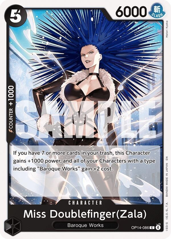 Image for Miss Doublefinger(Zala) (OP14-086) - One Piece Card Game