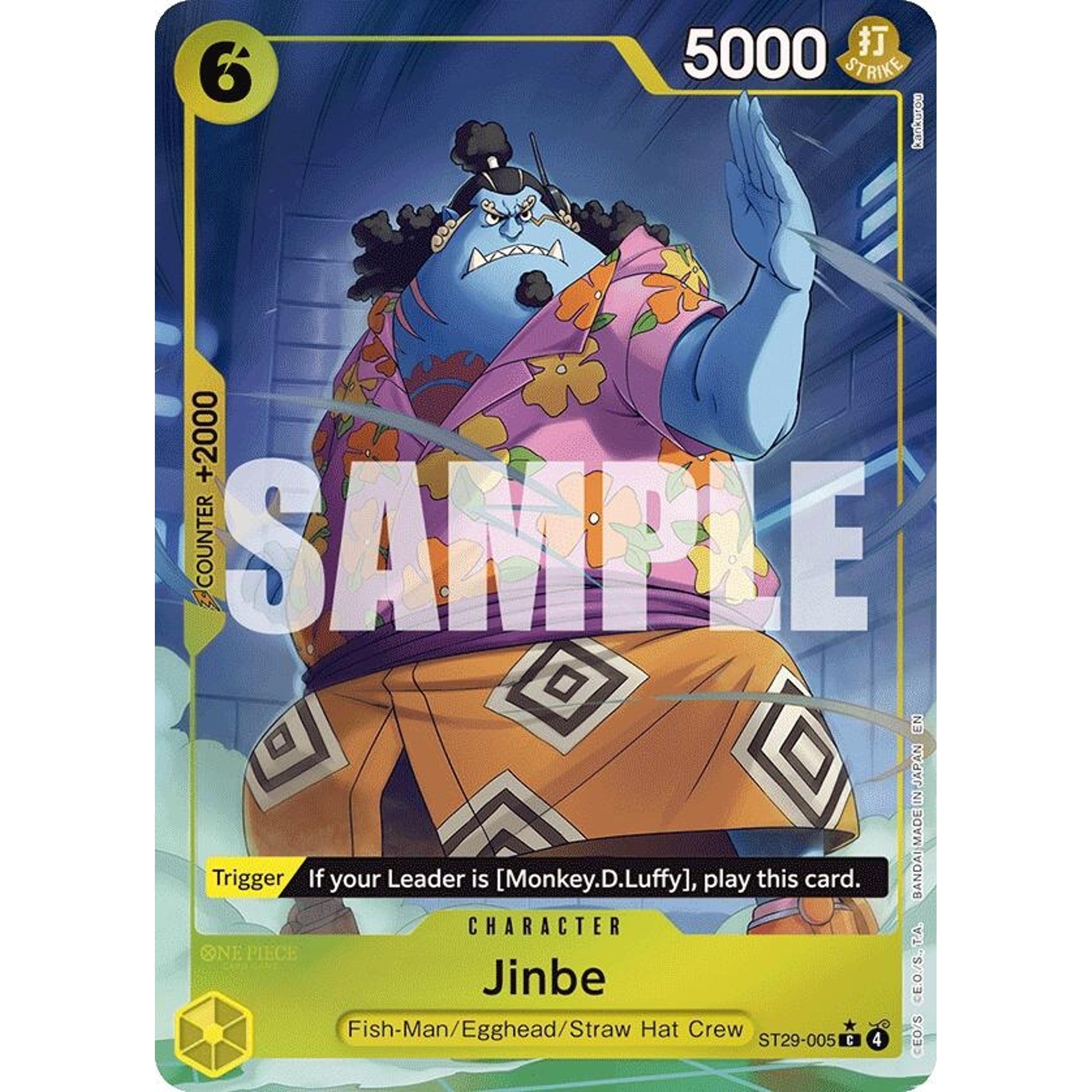 Image for Jinbe (Full Art) (ST29-005) - One Piece Card Game