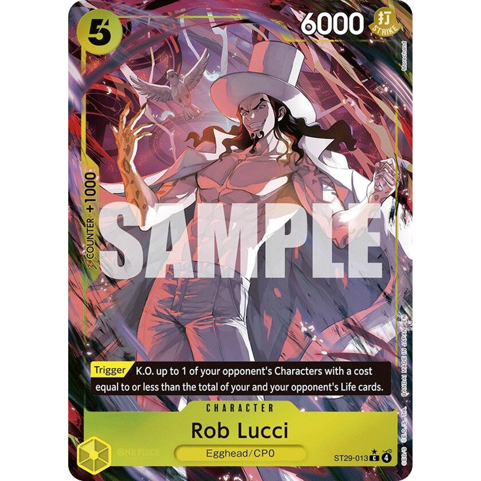 Image for Rob Lucci (Full Art) (ST29-013) - One Piece Card Game