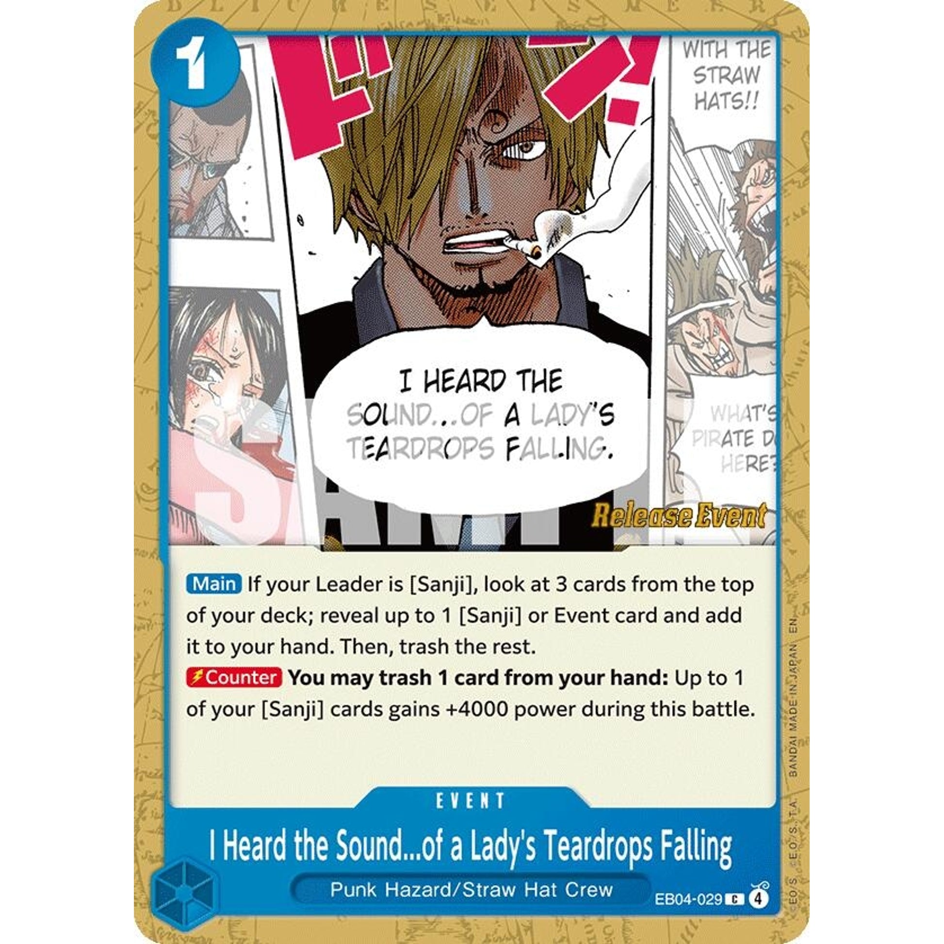 Image for I Heard the Sound...of a Lady's Teardrops Falling (EB04-029) - One Piece Card Game