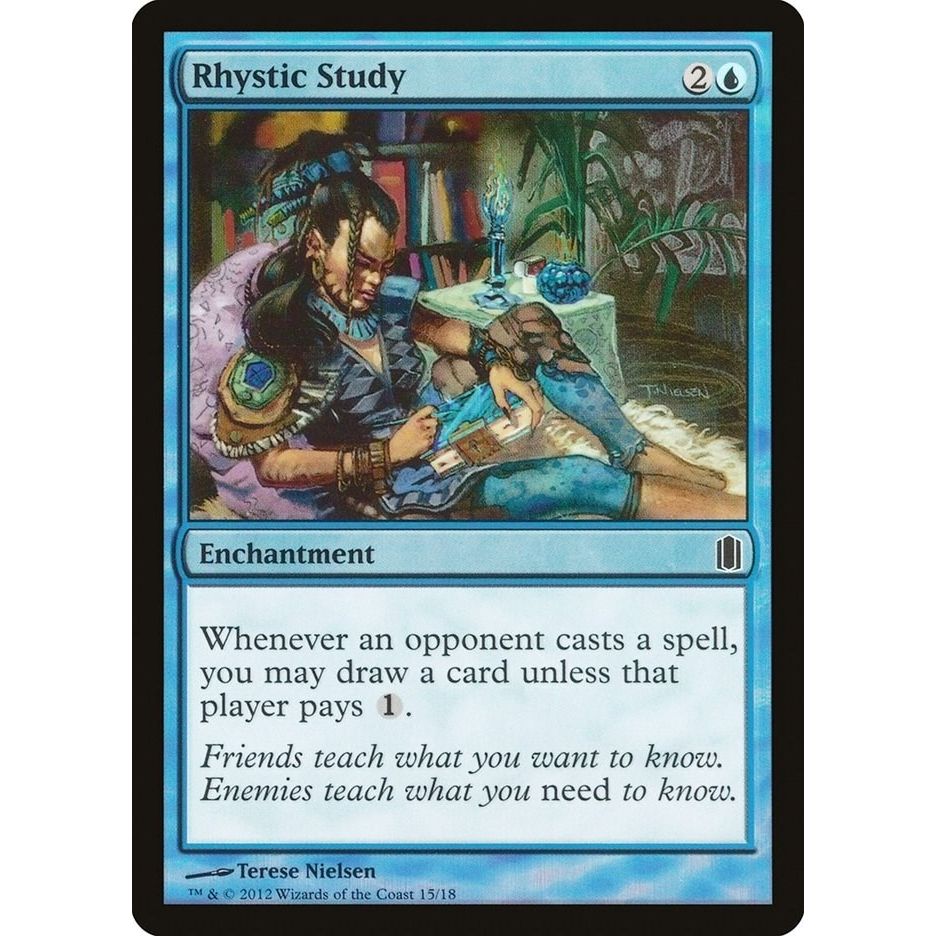 Image for Rhystic Study (15) (CM1) - Magic: The Gathering