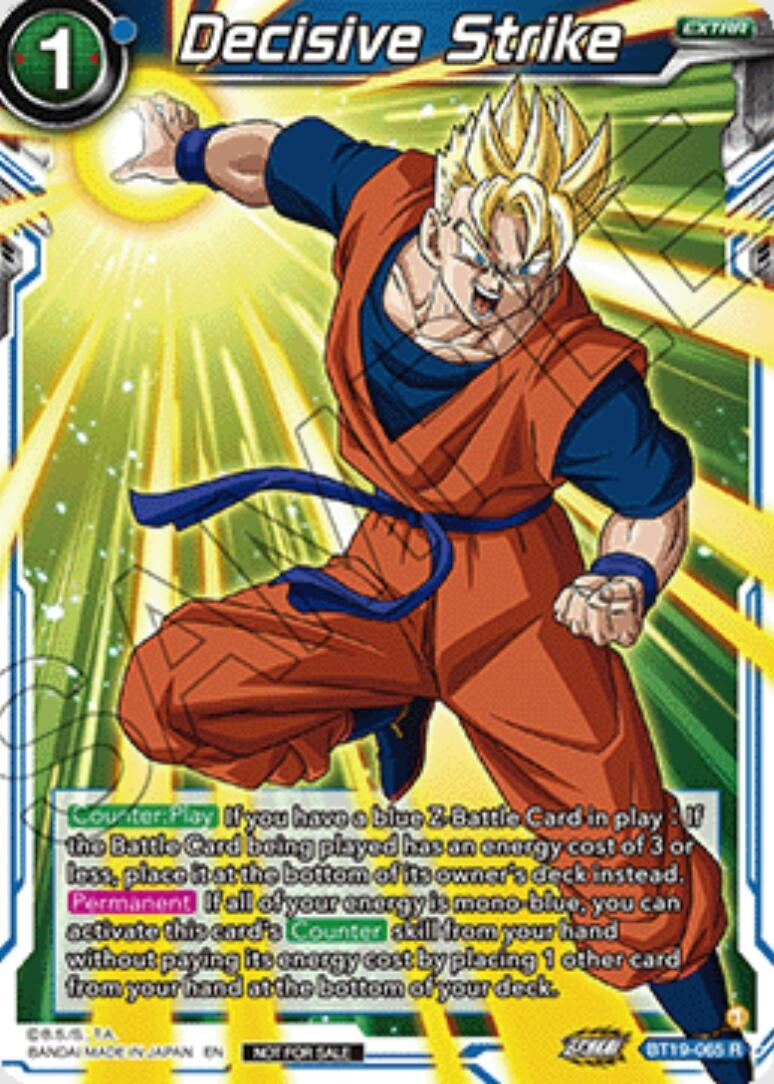 Image for Decisive Strike (Ultra-Bout Series Tournament Pack Vol.1) (BT19-065) (TPR) - Dragon Ball Super: Masters