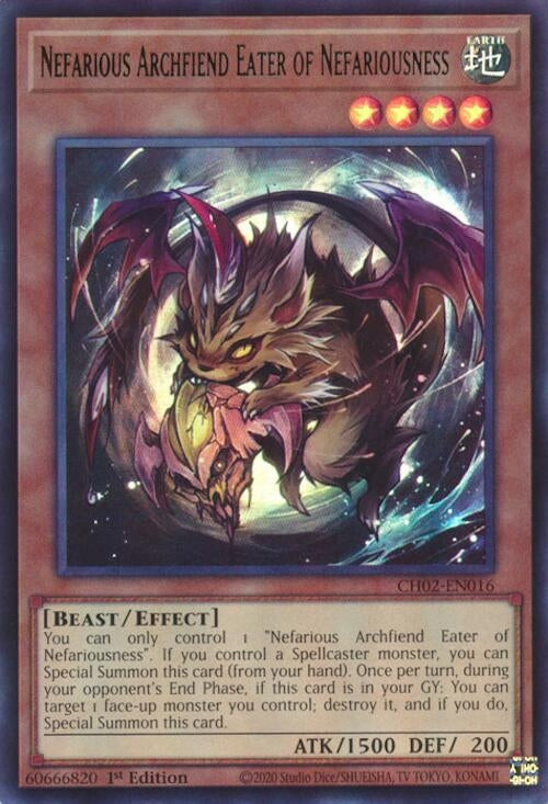 Image for Nefarious Archfiend Eater of Nefariousness (CH02-EN016) (CH02) - YuGiOh