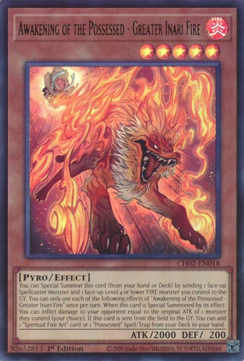 Image for Awakening of the Possessed - Greater Inari Fire (CH02-EN018) (CH02) - YuGiOh
