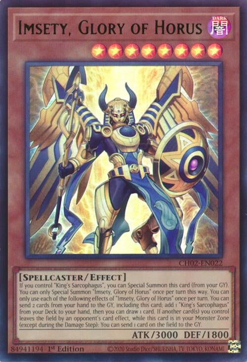 Image for Imsety, Glory of Horus (CH02-EN022) (CH02) - YuGiOh