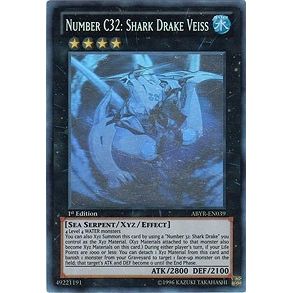 Image for Number C32: Shark Drake Veiss (Ghost Rare) (ABYR-EN039) (ABYR) - YuGiOh
