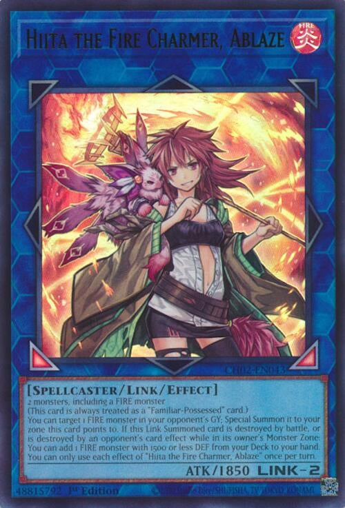 Image for Hiita the Fire Charmer, Ablaze (CH02-EN043) (CH02) - YuGiOh