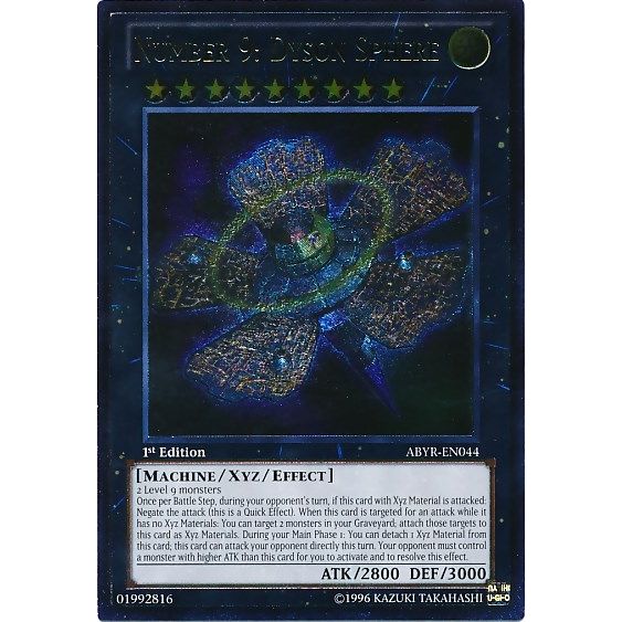 Image for Number 9: Dyson Sphere (UTR) (ABYR-EN044) (ABYR) - YuGiOh