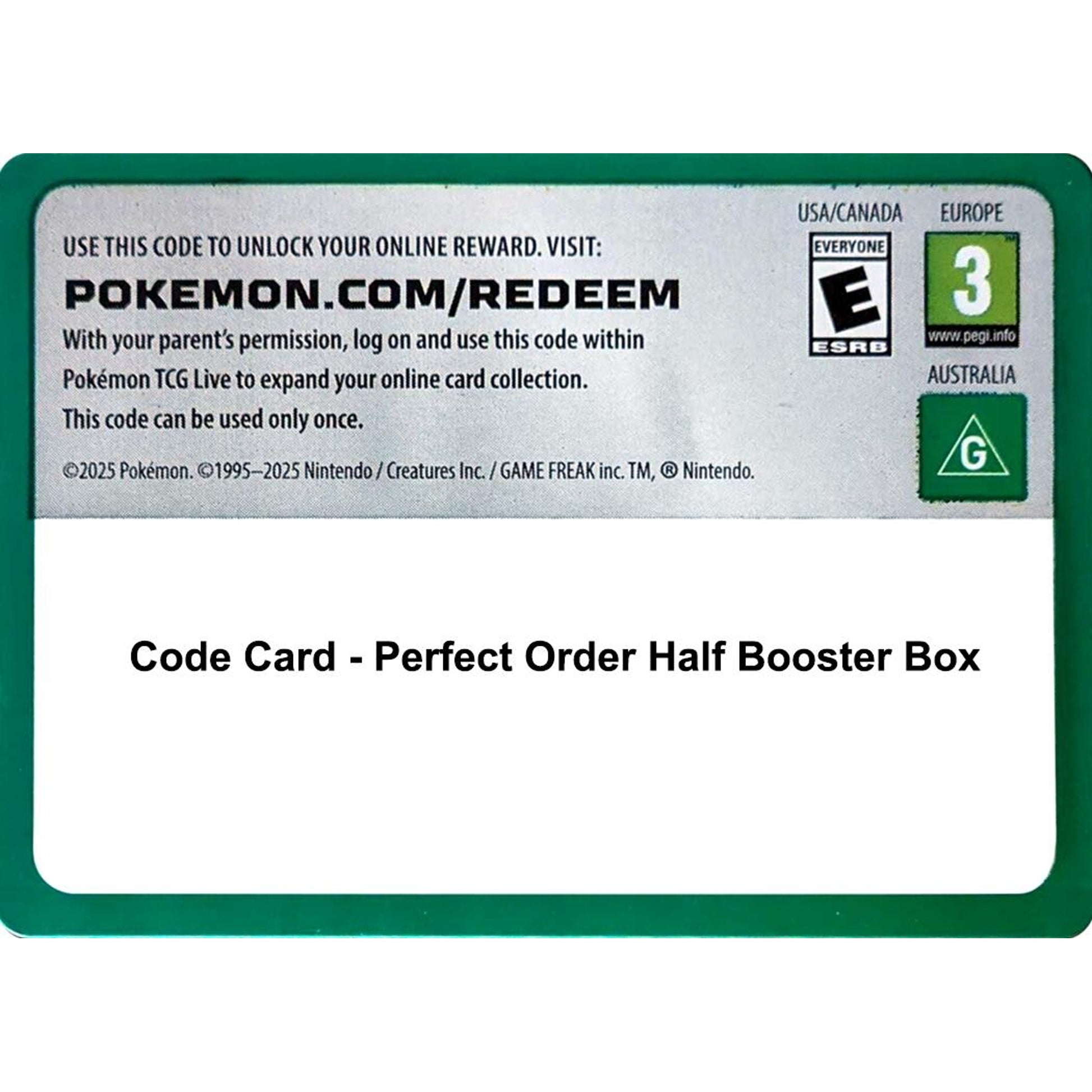 Image for Code Card - Perfect Order Booster Box - Pokemon