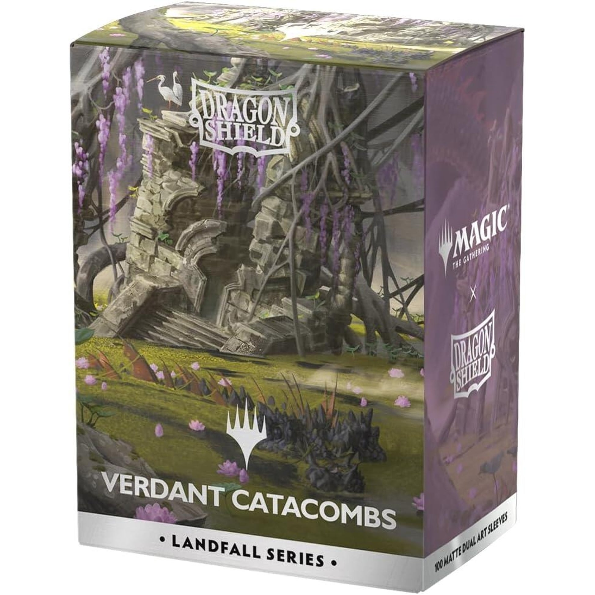 Image for Dragon Shield Landfall Series Dual Matte: Standard Art Sleeves - Verdant Catacombs (100-Pack) - Card Sleeves