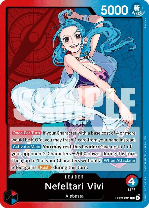 Image for Nefeltari Vivi - 001 (EB03-001) (EB-03) - One Piece Card Game