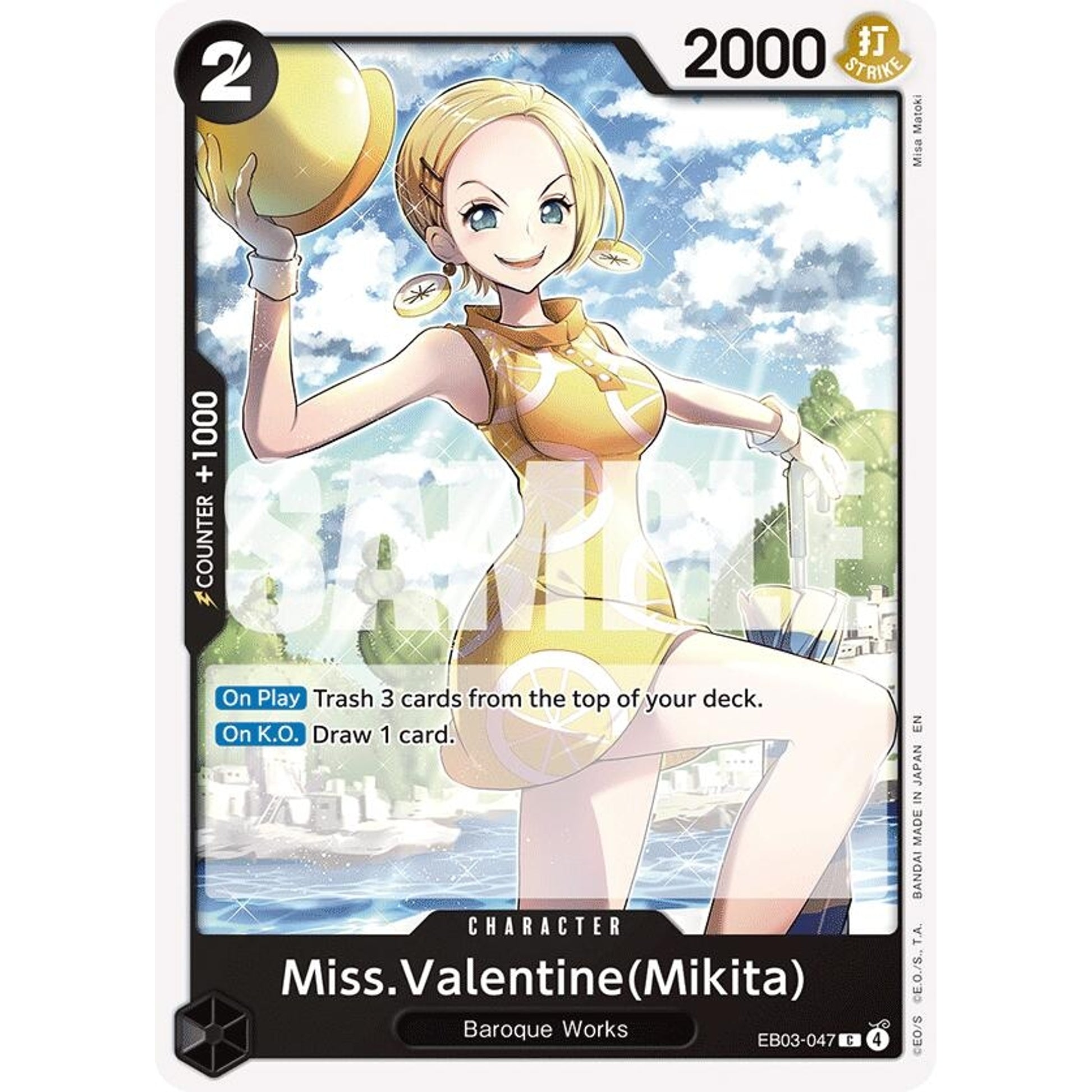 Image for Miss.Valentine(Mikita) (EB03-047) (EB-03) - One Piece Card Game