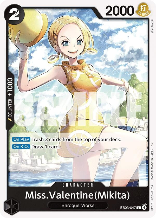 Image for Miss.Valentine(Mikita) (EB03-047) (EB-03) - One Piece Card Game
