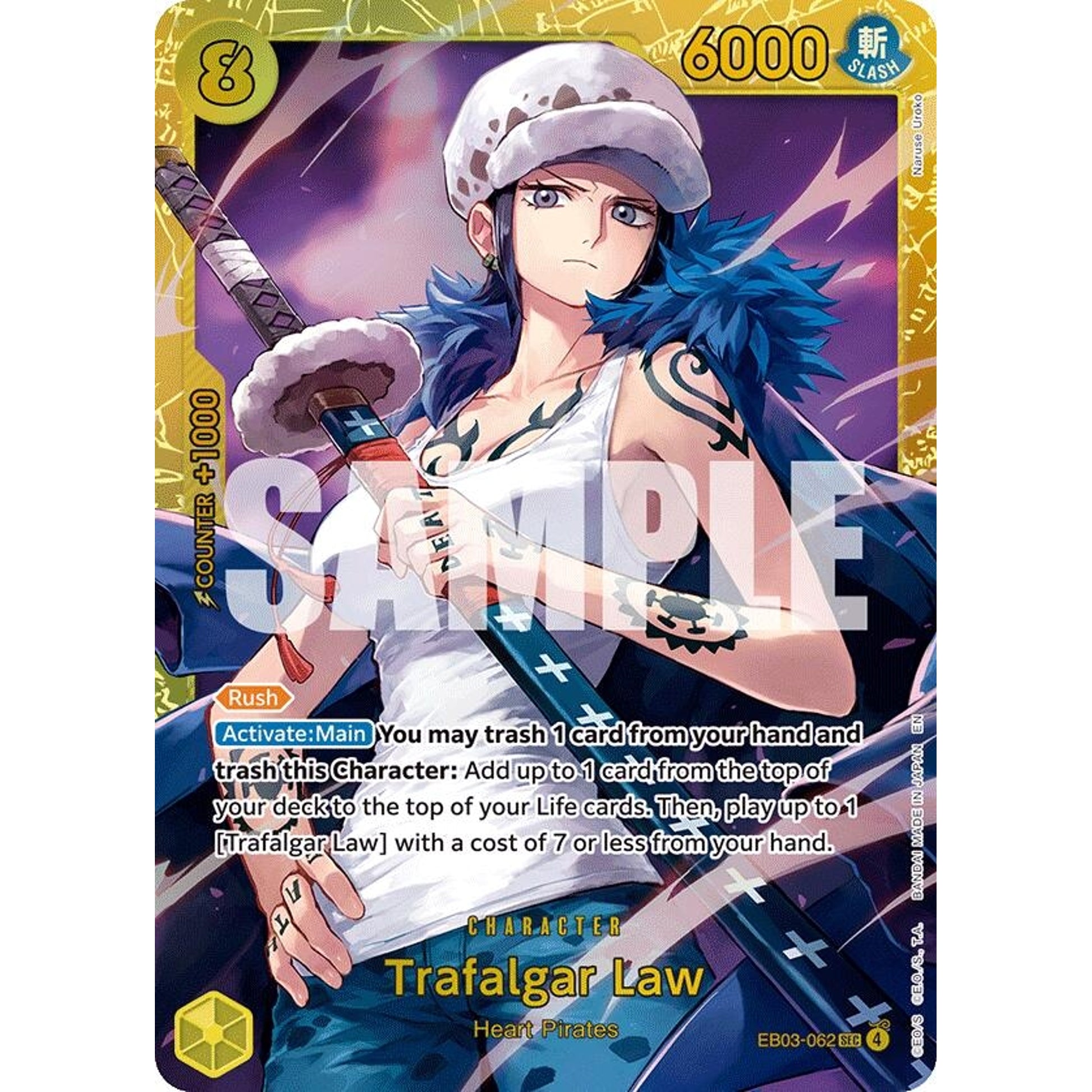 Image for Trafalgar Law (EB03-062) (EB-03) - One Piece Card Game