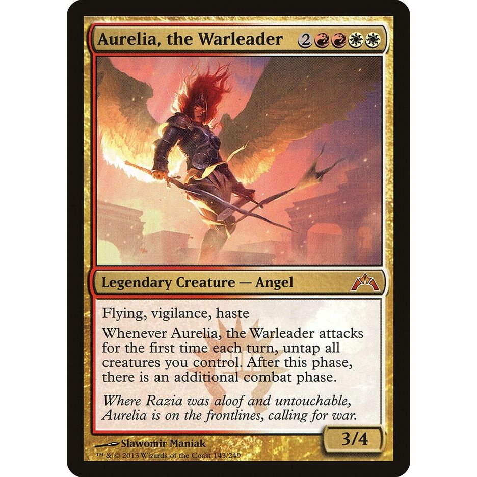 Image for Aurelia, the Warleader (143) (GTC) - Magic: The Gathering
