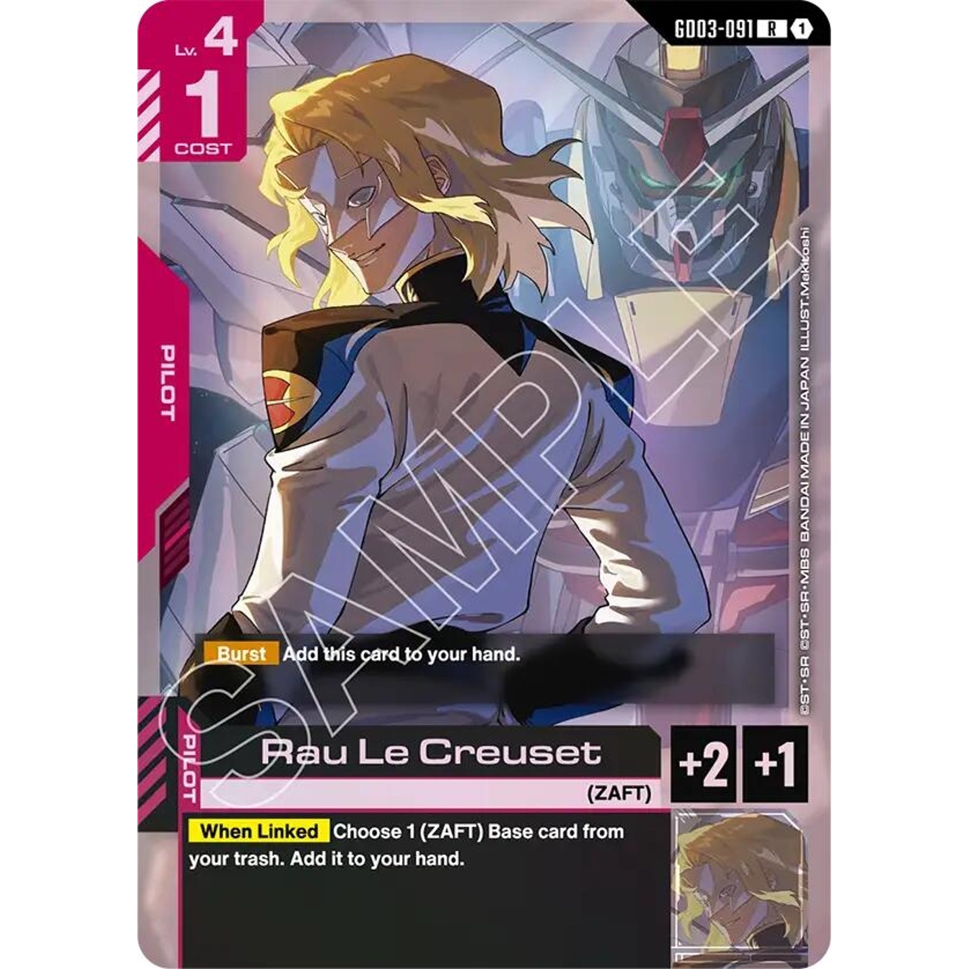 Image for Rau Le Creuset (GD03-091) (GD03) - Gundam Card Game