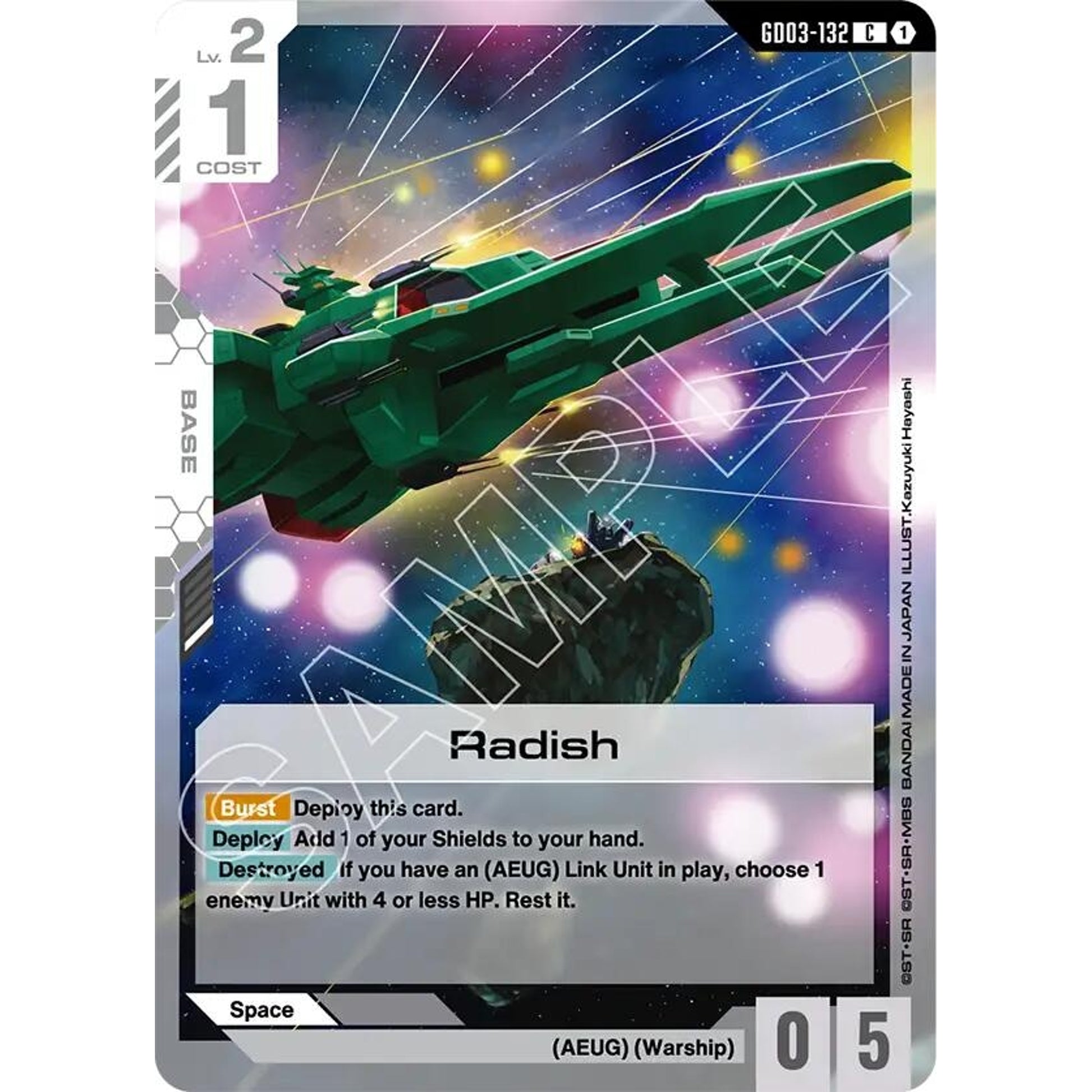 Image for Radish (GD03-132) (GD03) - Gundam Card Game