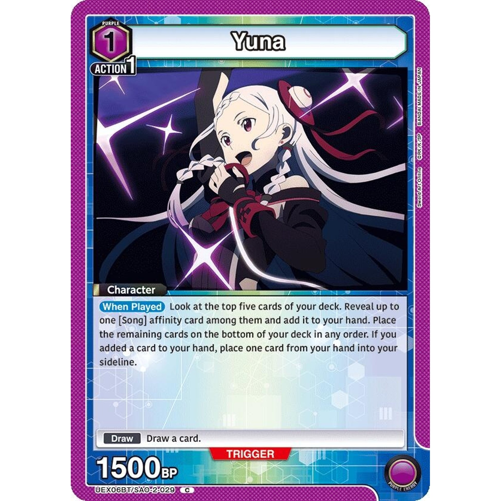 Image for Yuna (029) (UEX06BT/SAO-2-029) (UEX06BT) - Union Arena