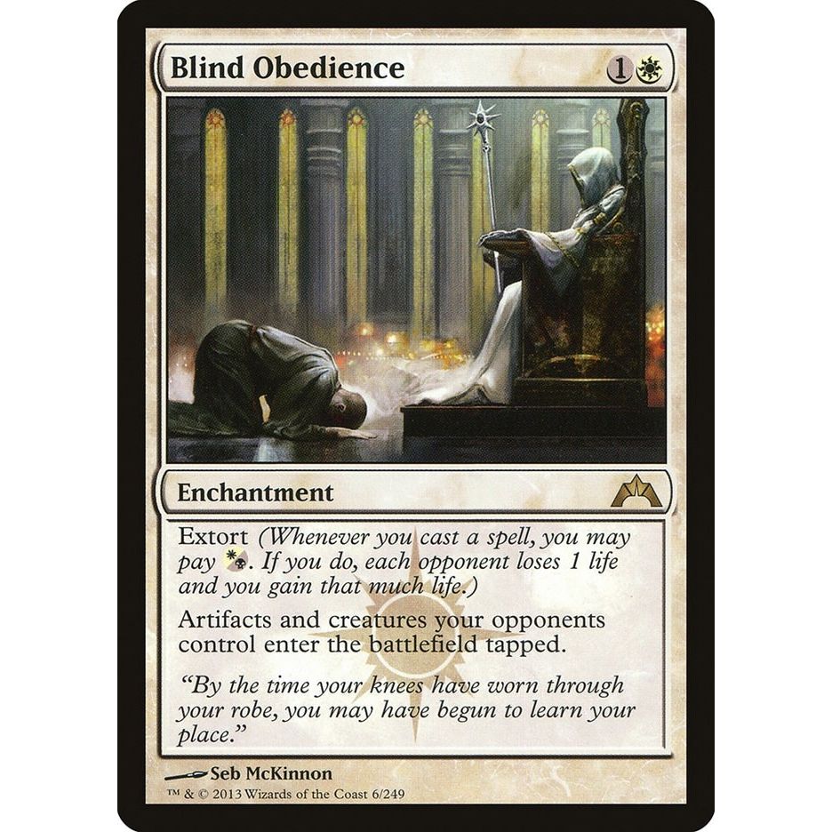 Image for Blind Obedience (6) (GTC) - Magic: The Gathering