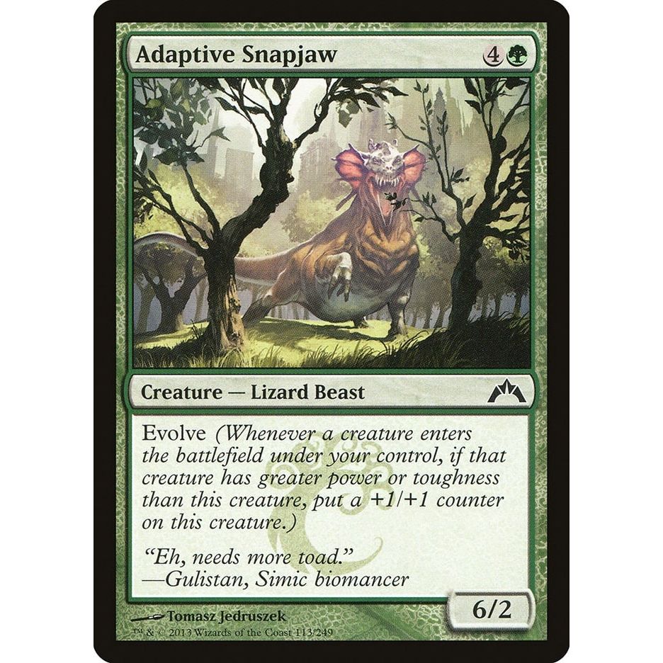 Image for Adaptive Snapjaw (113) (GTC) - Magic: The Gathering