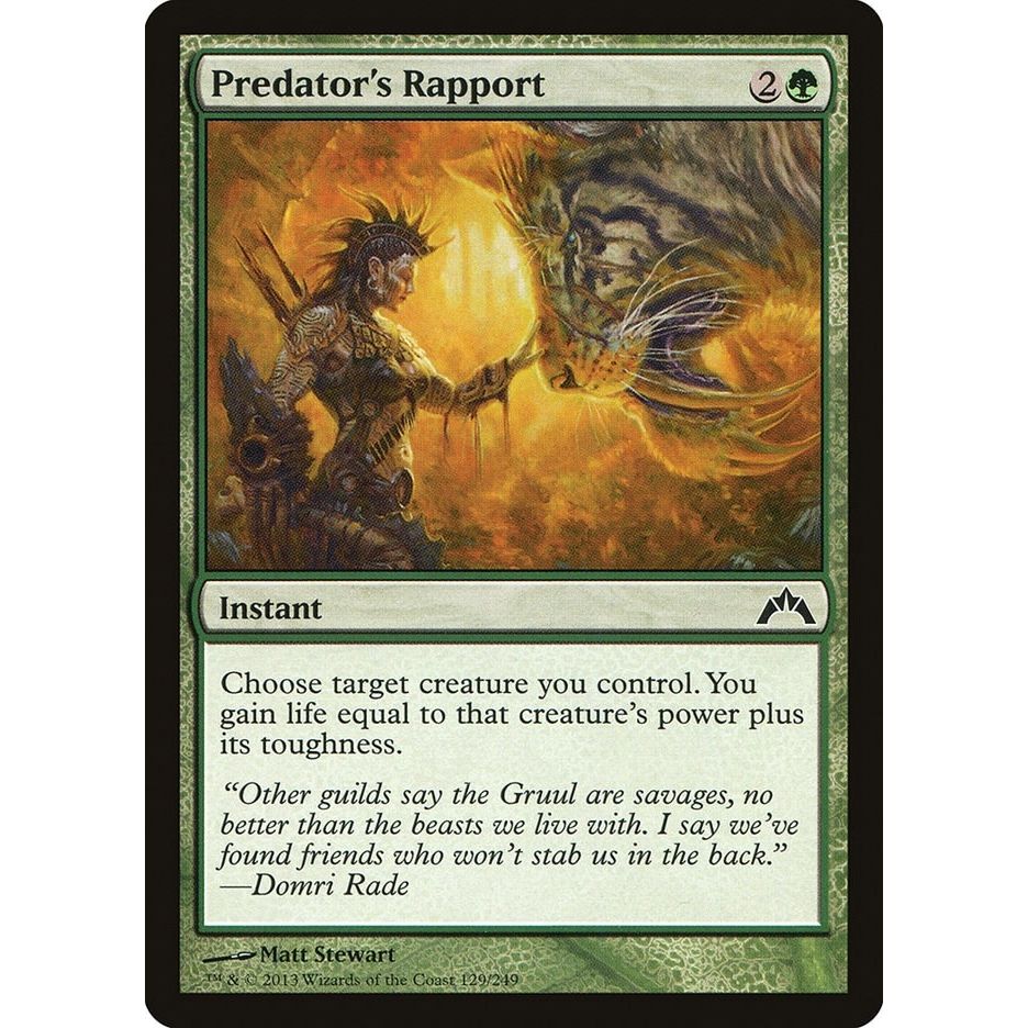 Image for Predator's Rapport (129) (GTC) - Magic: The Gathering