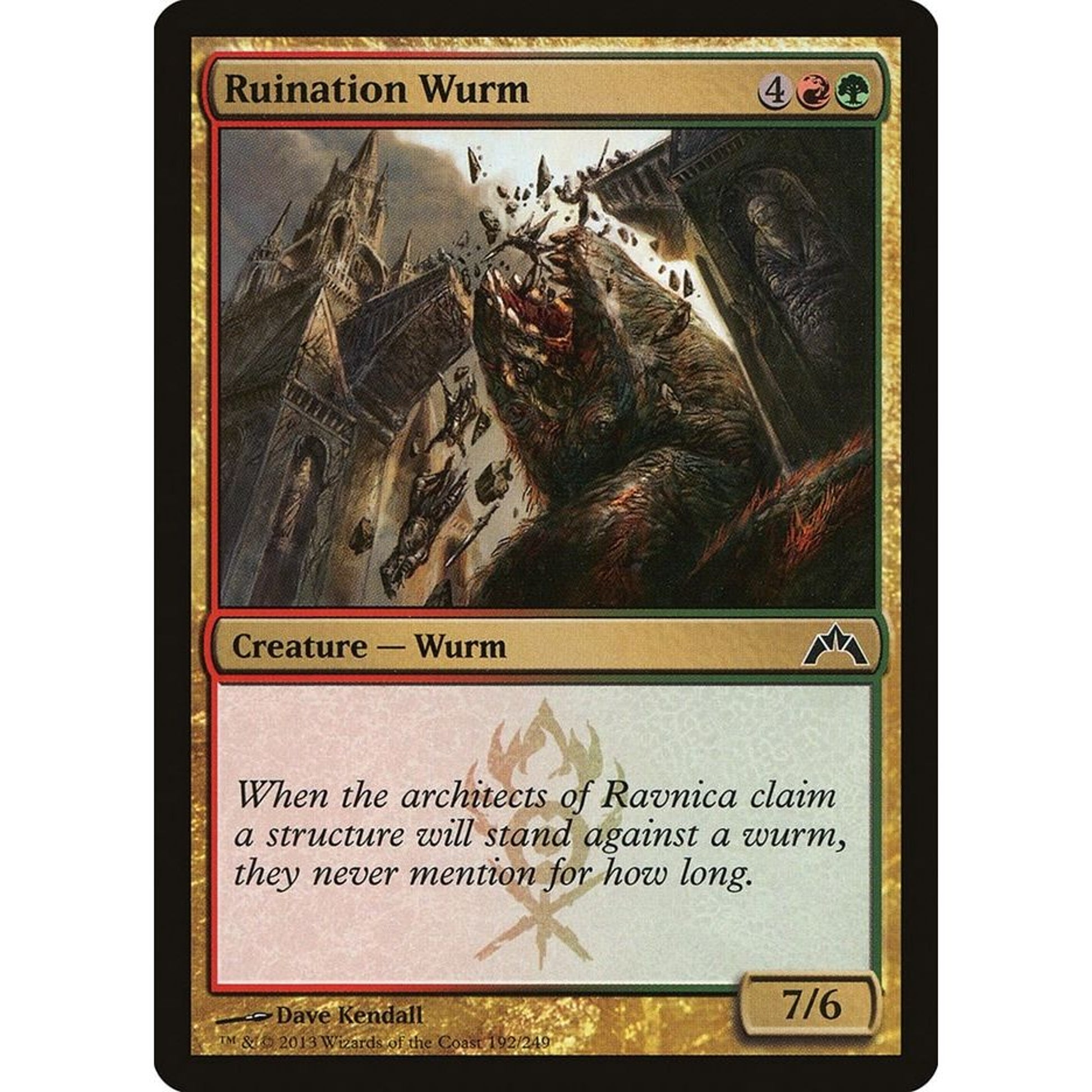 Image for Ruination Wurm (192) (GTC) - Magic: The Gathering