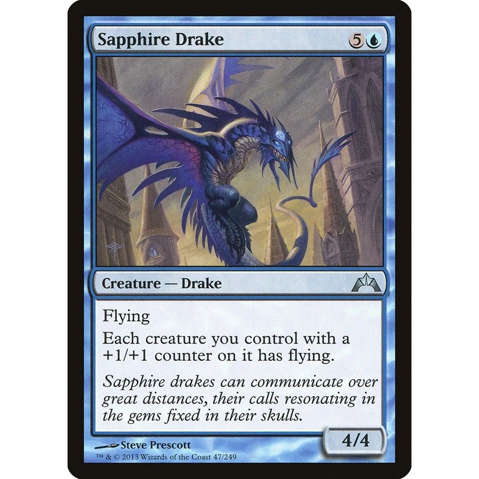 Image for Sapphire Drake (47) (GTC) - Magic: The Gathering