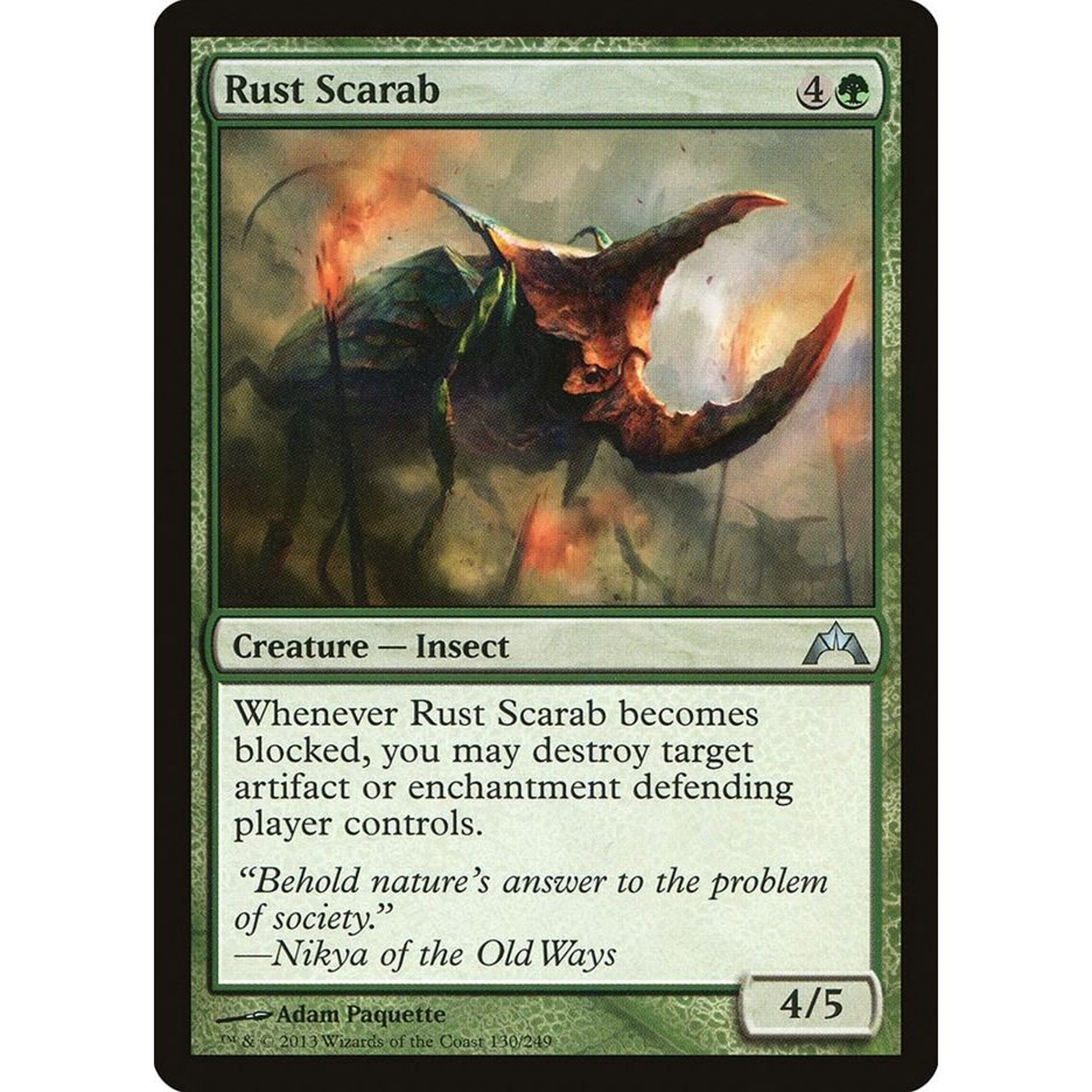 Image for Rust Scarab (130) (GTC) - Magic: The Gathering