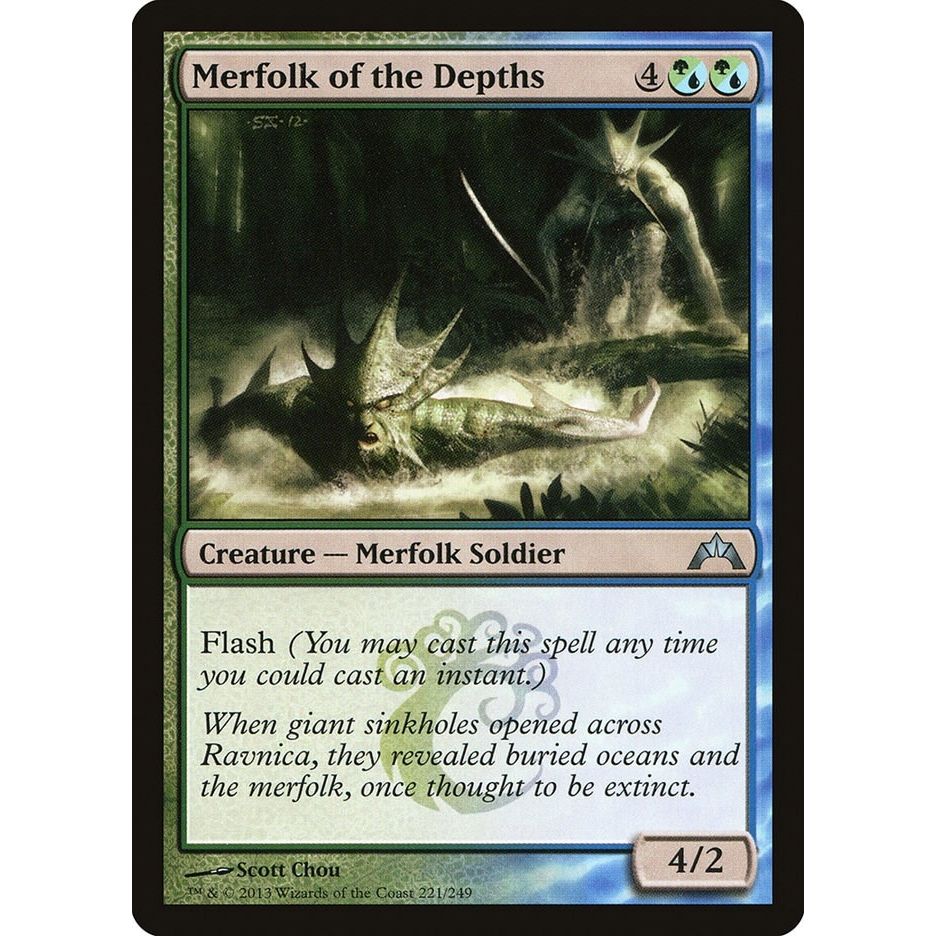 Image for Merfolk of the Depths (221) (GTC) - Magic: The Gathering