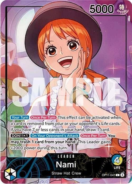 Image for Nami (Whole Cake Island Arc) (OP11-041) (OP-PR) - One Piece Card Game