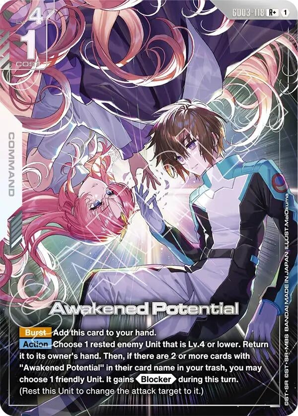 Image for Awakened Potential (R+) (GD03-118) (GD03) - Gundam Card Game