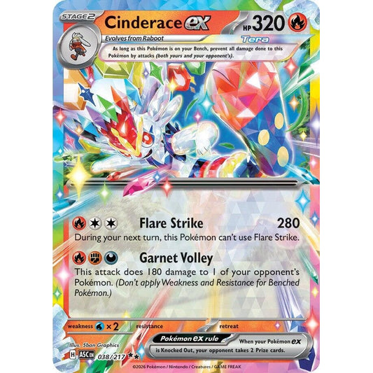 Image for Cinderace ex (038/217) (ASC) - Pokemon