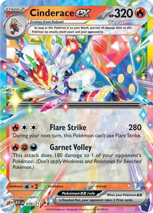 Image for Cinderace ex (038/217) (ASC) - Pokemon