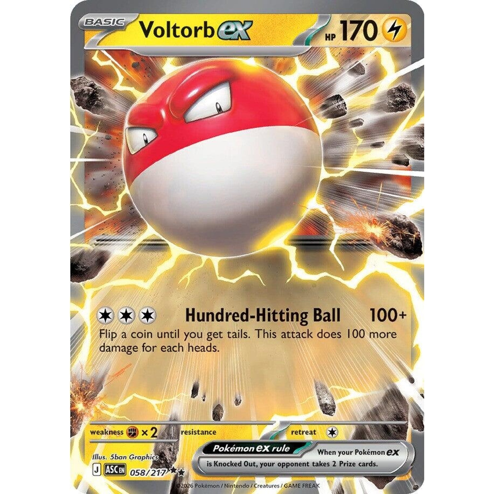 Image for Voltorb ex (058/217) (ASC) - Pokemon