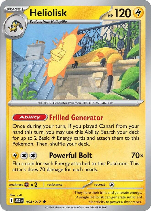 Image for Heliolisk (064/217) (ASC) - Pokemon