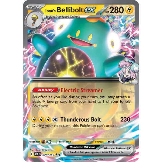 Image for Iono's Bellibolt ex (070/217) (ASC) - Pokemon