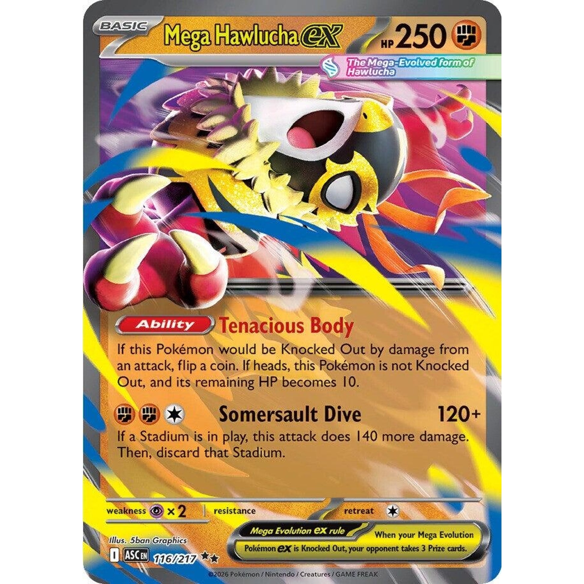 Image for Mega Hawlucha ex (116/217) (ASC) - Pokemon