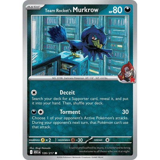 Image for Team Rocket's Murkrow (126/217) (ASC) - Pokemon