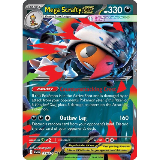 Image for Mega Scrafty ex (135/217) (ASC) - Pokemon