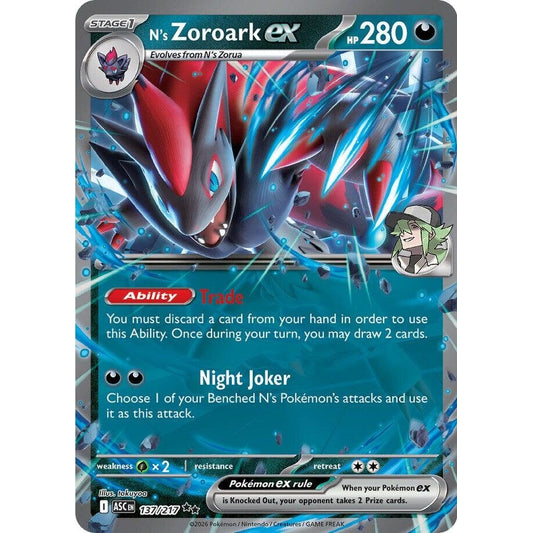 Image for N's Zoroark ex (137/217) (ASC) - Pokemon